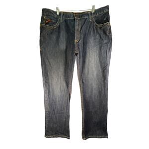 Ariat, F/R Low Rise M4 Boot Cut Jeans Denim Blue Size 42x30 CAT 2 100% Cotton